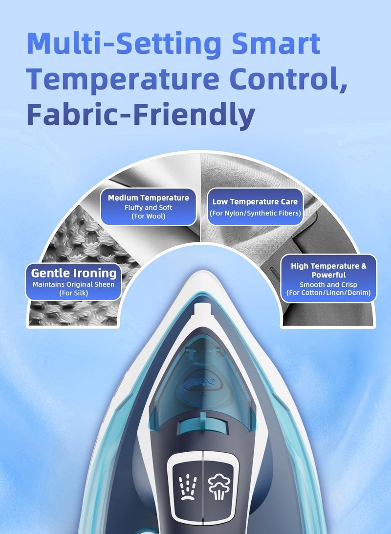 حياة الكثبان جهاز كي بالبخار بقاعدة من السيراميك مضاد للتنقيط والتكلس وخاصية الإغلاق التلقائي والتنظيف الذاتي  2200 W - Image 5